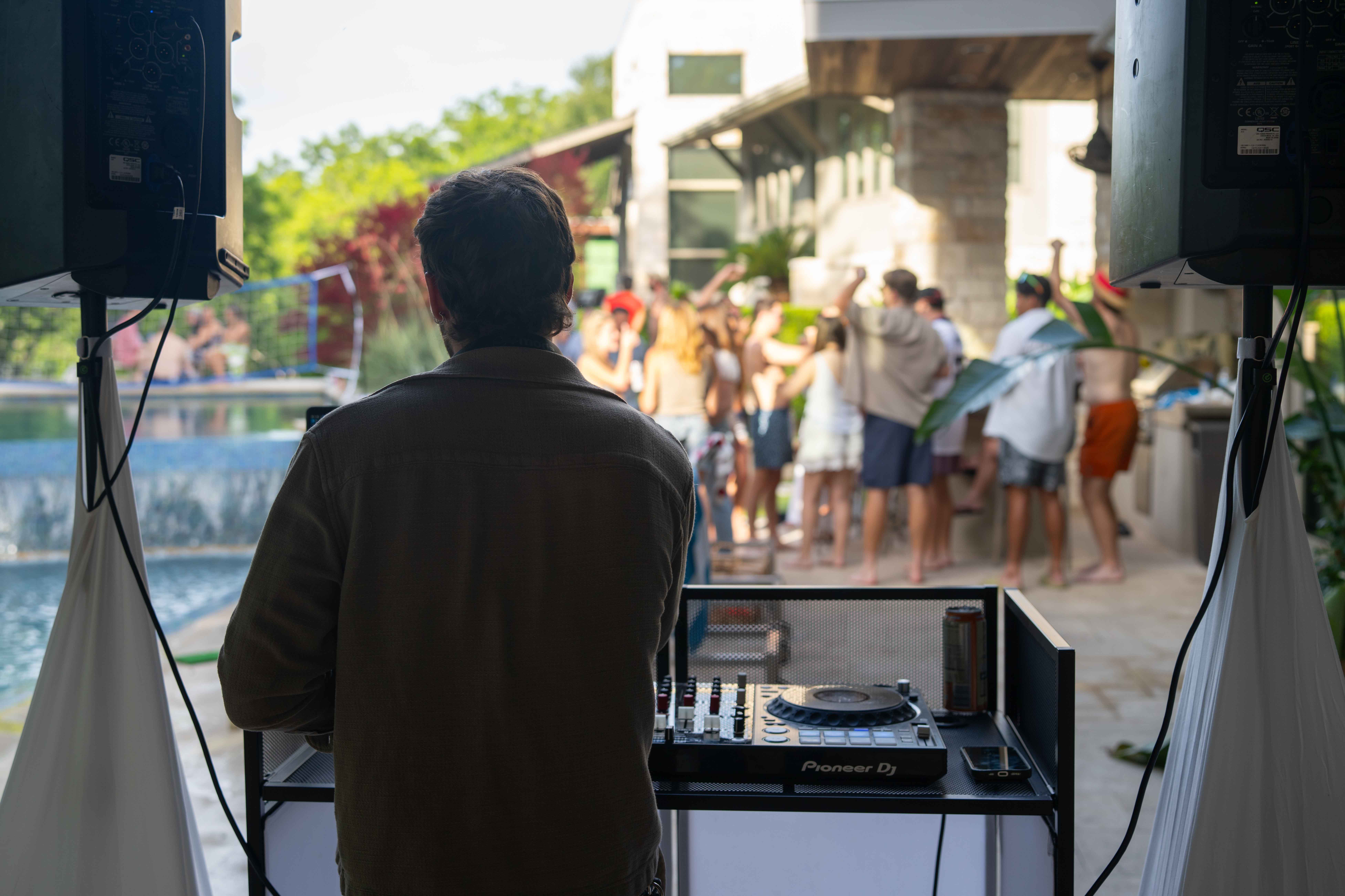 DJ and bar full event package for an Austin party